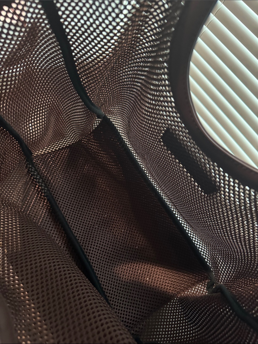Alf the label Amy tote - Brown Mesh - Picture 3 of 4